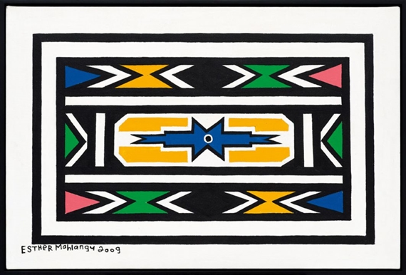Ndebele Patterns by Esther Mahlangu, 2009