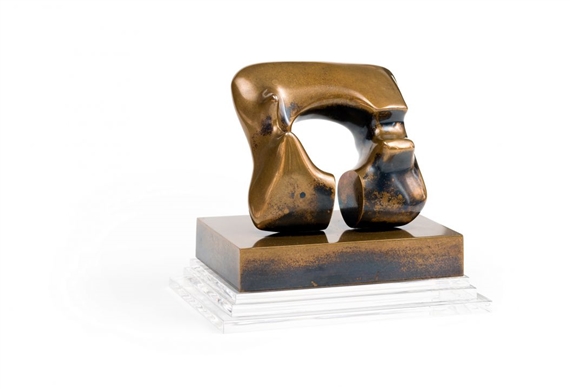 Henry Moore | Maquette Square Form with Cut | MutualArt