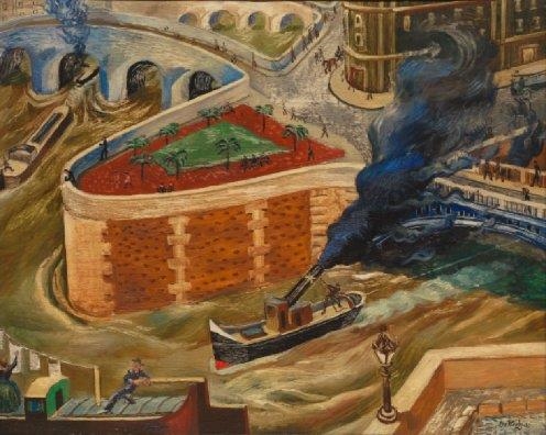 Île St. Louis by Per Krohg, 1930