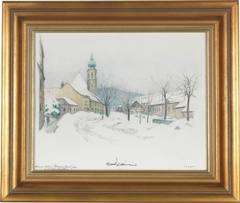 Ansicht aus Grinzing im Winter - Robert Kasimir