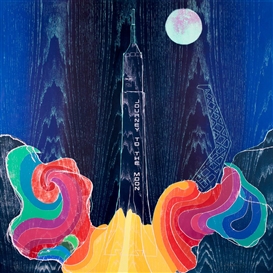Tom Hammick’s Colorful Visions Send Viewers to the Moon