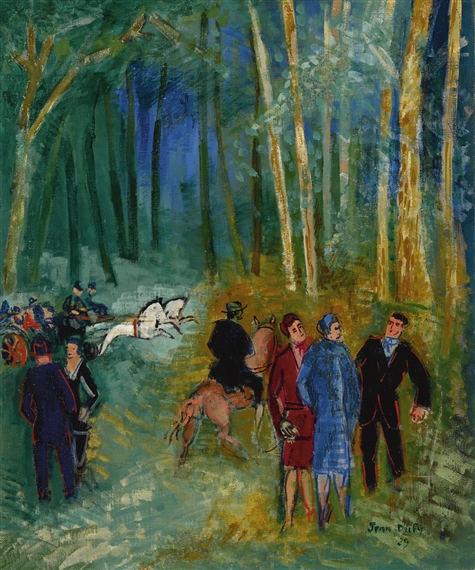 PROMENADE AU BOIS DE BOULOGNE by Jean Dufy, 1929
