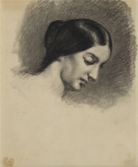 PORTRAIT DE JEUNE FEMME by Eugène Delacroix, circa 1839