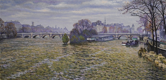 Gustave Cariot | LA SEINE À PARIS (1932) | MutualArt