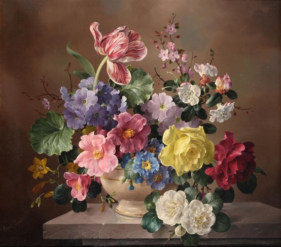Harold Clayton | Flowers in a Vase | MutualArt