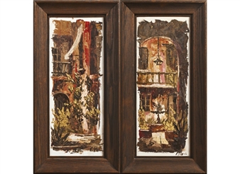 Two Works: French Quarter Courtyards - Ed Blouin
