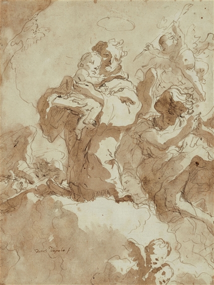 Saint Anthony with the Christ Child - Giovanni Domenico Tiepolo