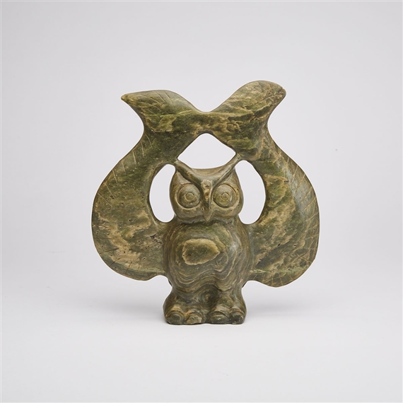 OWL WITH OUTSRETCHED WINGS by Jonasie Faber