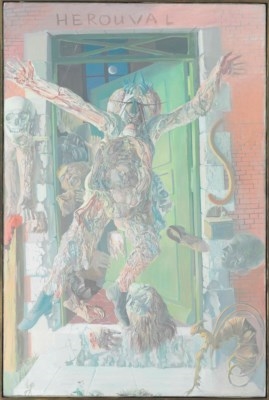 L’homme à Tête de Mouche by Miodrag Djuric Dado, 1967