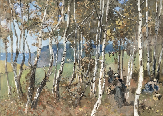 Julius Jacob the Younger | Birkenwäldchen bei Göhren auf Rügen (1910 ...