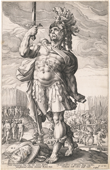 Publius Horatius by Hendrick Goltzius, 1586