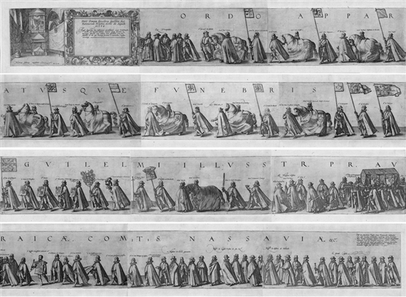 Der Trauerzug von Willem I. von Oranien