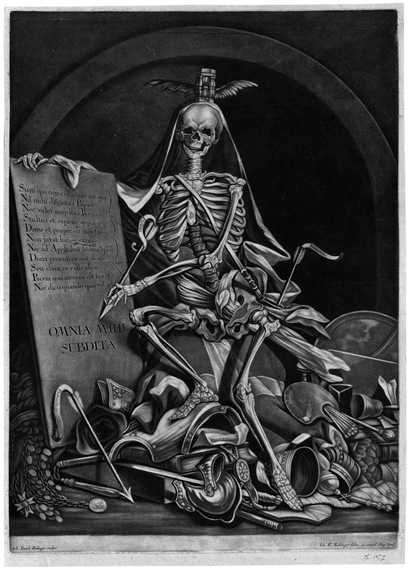 Die Herrschaft des Todes: Omnia mihi subdita - 2. Version by Johann Jakob Ridinger