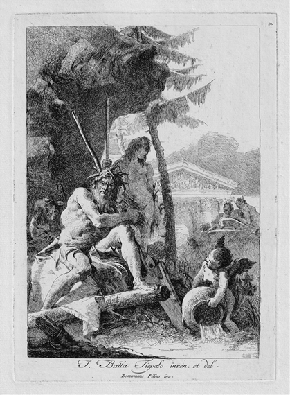 Flussgott - Giovanni Domenico Tiepolo
