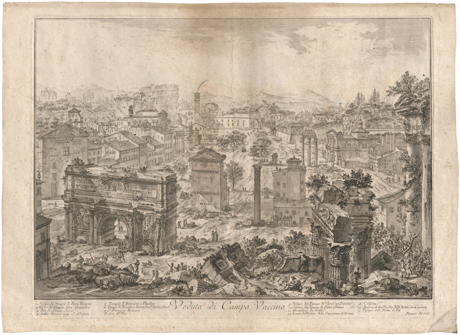Litographie Originale Il Tempio Di Canopo - Piranesi - Roma 1999
