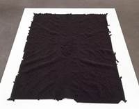 Artwork by Simone Adels, Security Blanket, Made of Medium duty felt pads and wool sweater pills