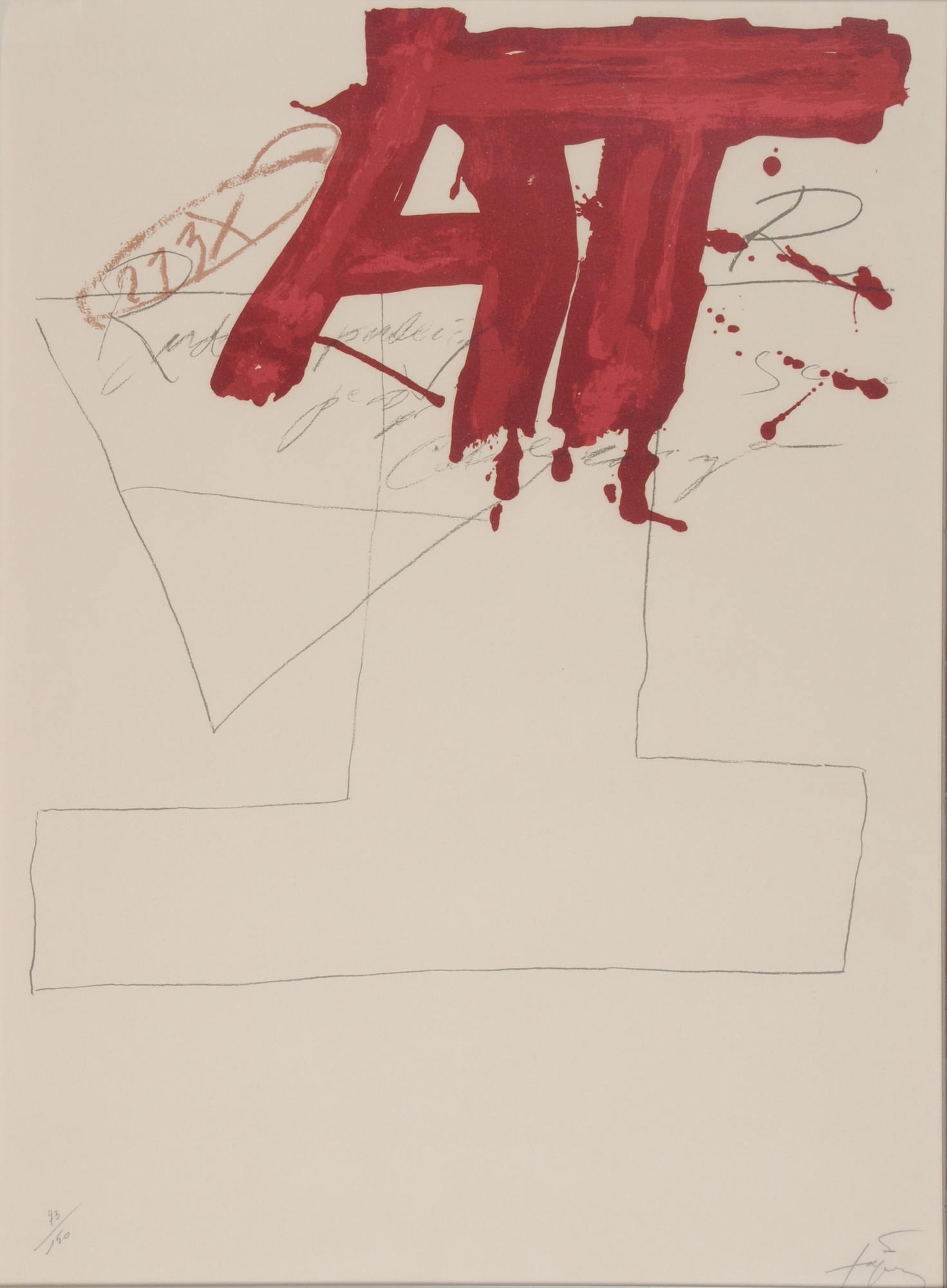 Untitled by Antoni Tàpies, 1976
