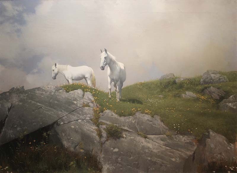 Artwork by Patrick Hennessy, MOUNTAIN SUMMIT, Made of Oil on canvas