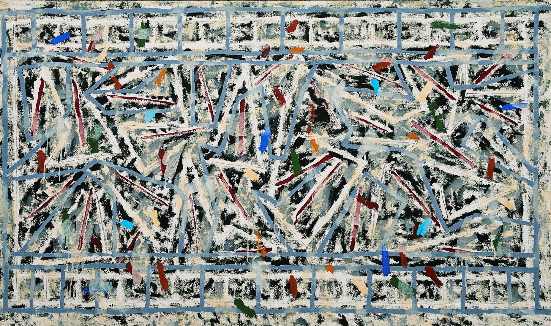 Artwork by John Peart, Kirtan II, Made of acrylic on canvas