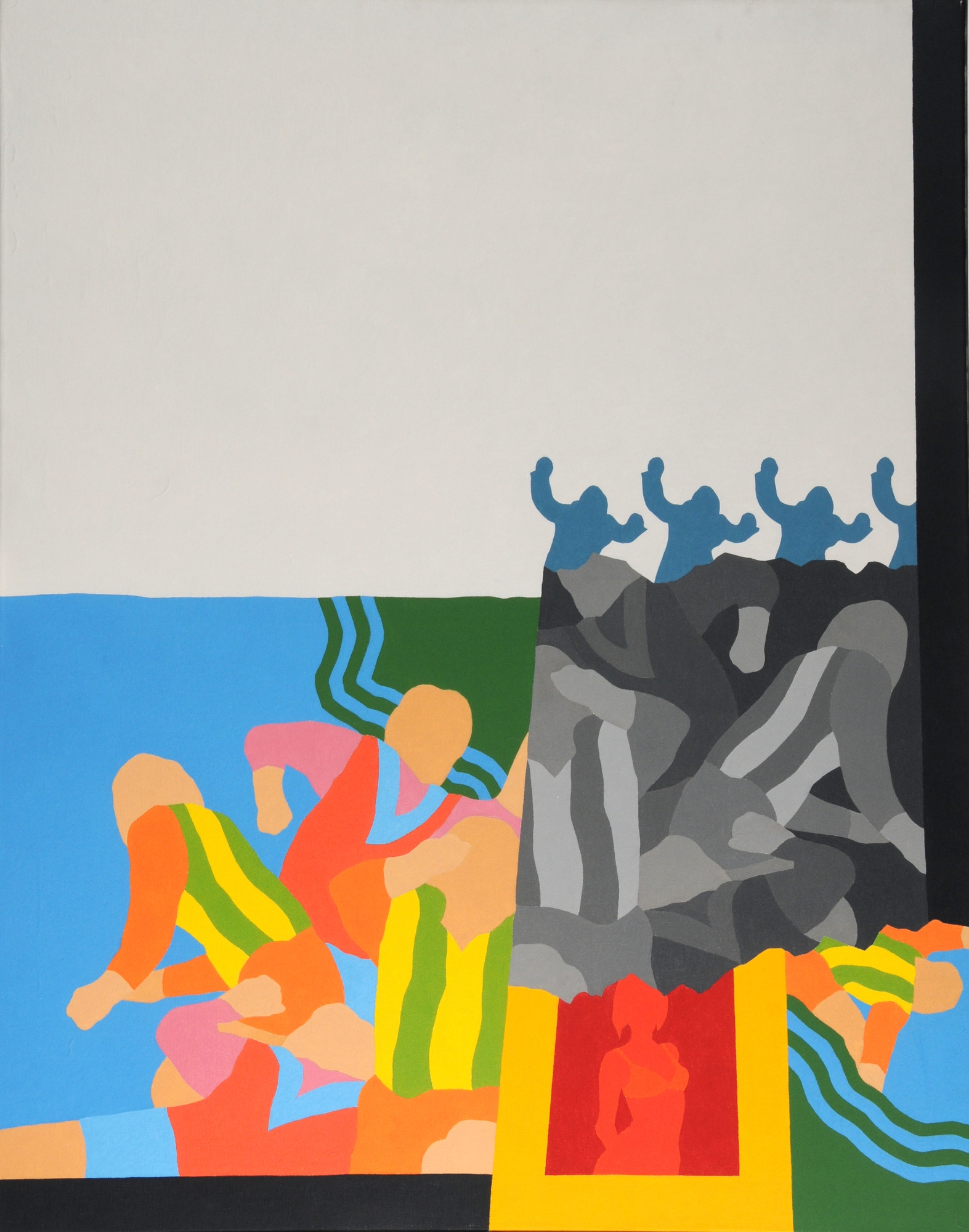 Artwork by Urs Dickerhof, The game is over, Made of Oil on canvas