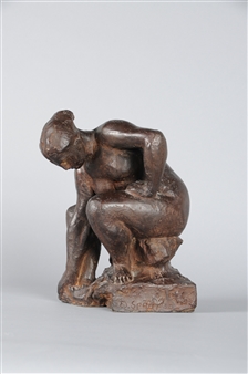 Kauernde - Eduard Spörri