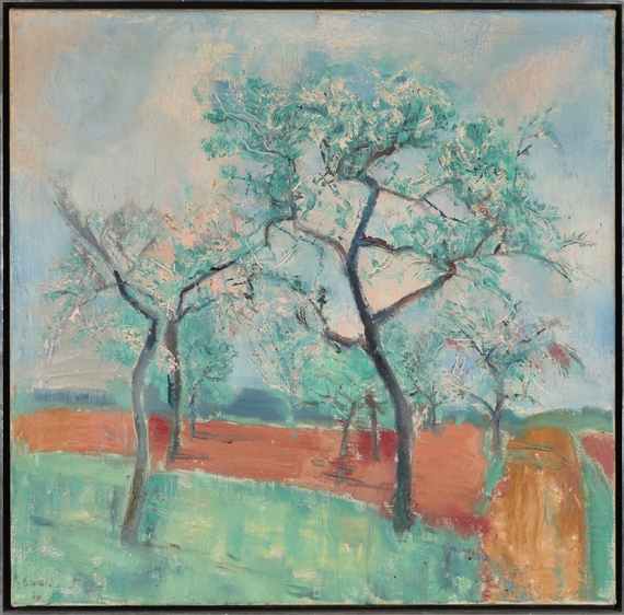 Baumblüte by Reinhold Ewald, 1966