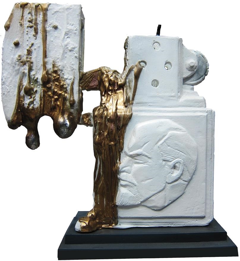 Artwork by Sergey Shekhovtsov, Lenin, Made of plastic and enamel