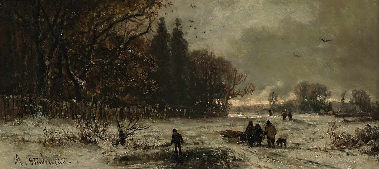 Adolf Stademann | Winter landscape | MutualArt