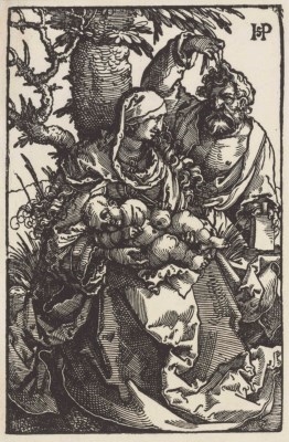The Holy Family under a Tree by Hans Sebald Beham, 1521