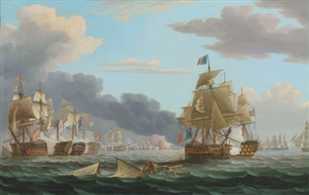 The Battle of Trafalgar, 21: the height of the action October - Thomas Buttersworth, Jr
