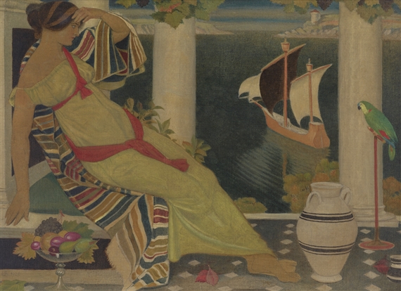 ARIADNE IN NAXOS by Joseph Edward Southall, 1925