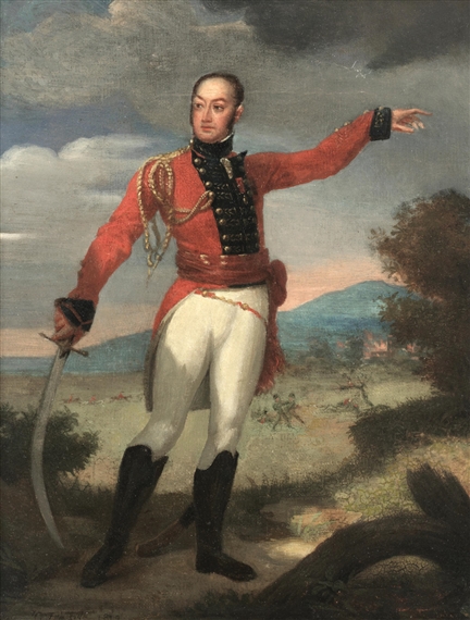Lieutenant General Thomas William Fermore 4th Earl of Pomfret by Henri-Jean Baptiste Victoire Fradelle