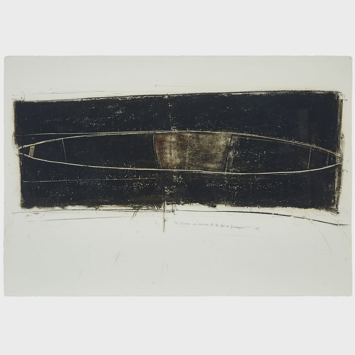 Artwork by Christopher Kier, The Essence of Crossing as an Act of Attainment #1, Made of Mixed media on paper