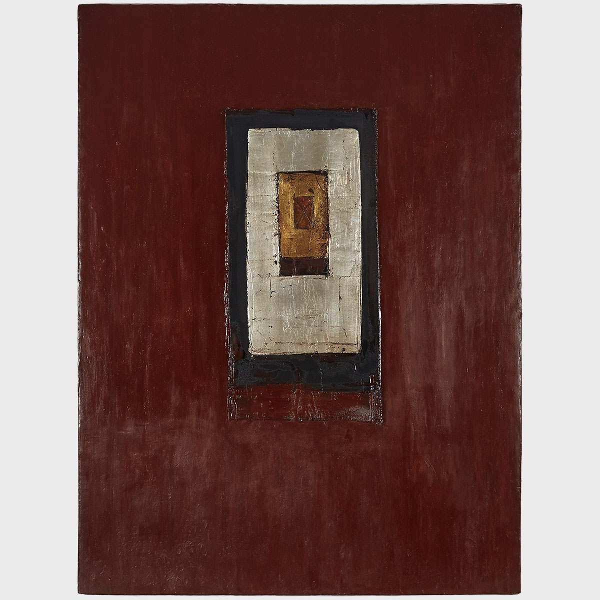 Artwork by Christopher Kier, Untitled, Made of Wax, pigment, metal leafing and oil on canvas