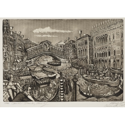 Am Canal Grande, Venedig by Hans Körnig, 1967