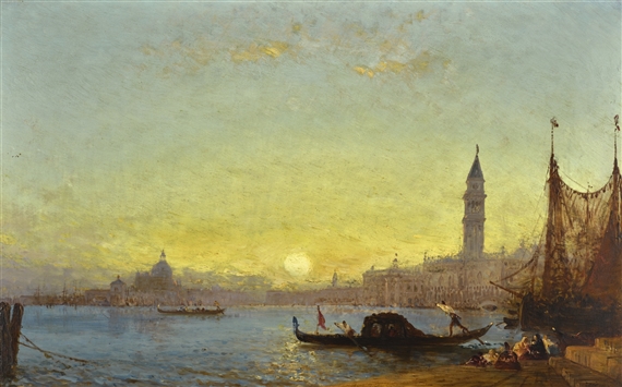 COUCHER DE SOLEIL À VENISE by Félix Ziem