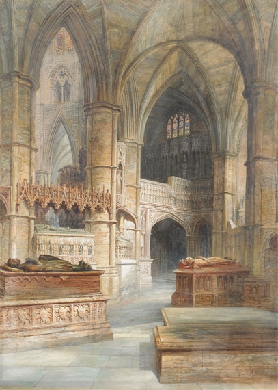 Interior of Westminster Abbey - Max Emanuel Ainmiller