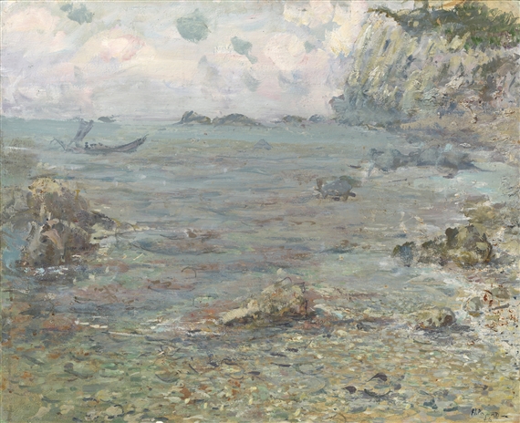 The Sea of Japan Near the City of Shimoda by Nikolai Mikhailovich Romadin, 1976