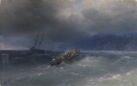 Storm over the Black Sea by Ivan Aivazovsky, 1893