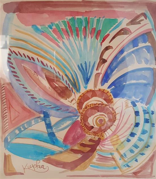 Abstract composition by František Kupka, circa 1925
