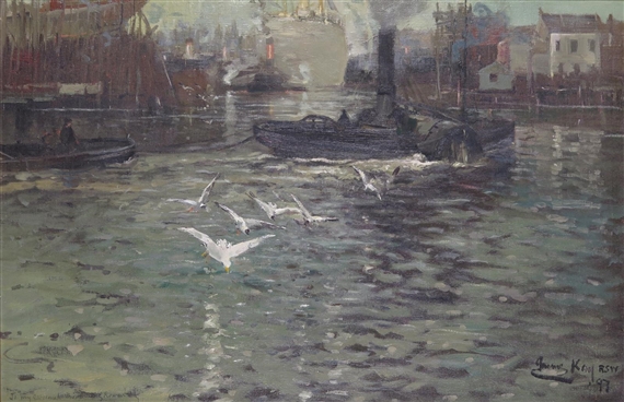 Mouth of the Kelvin by James Kay, 1897