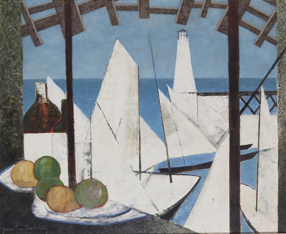 The Port, St. Tropez, France by Josselin Reginald Cortenay Bodley