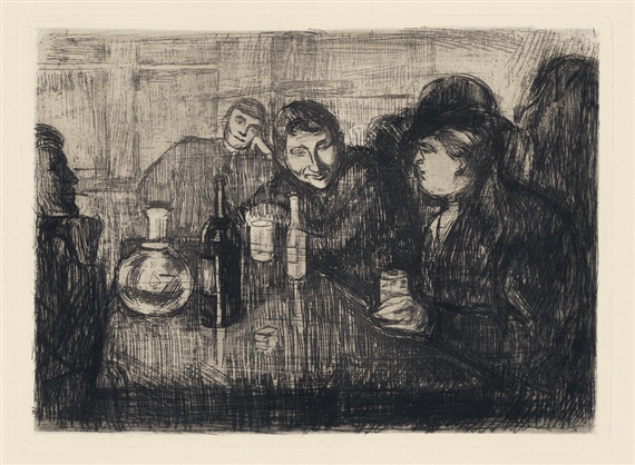 Edvard Munch | Kristiania Bohème I (1895) | MutualArt