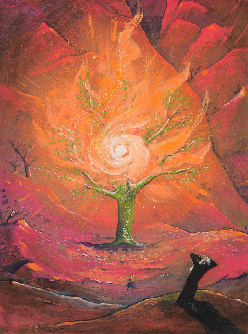 Burning Bush Painting