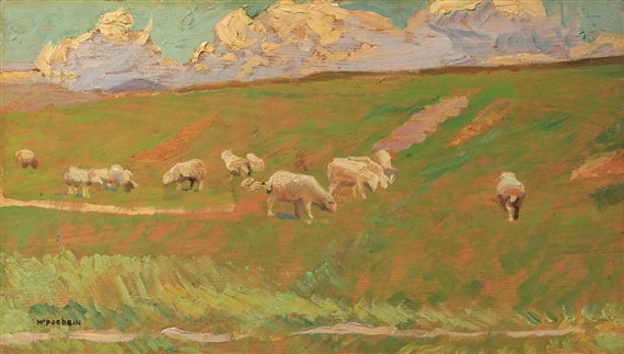 PECORE AL PASCOLO by Mario Puccini