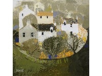 VILLAGE WALL by George Birrell