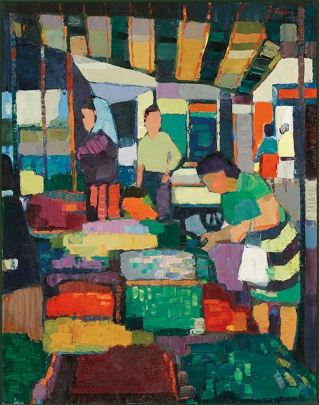Street Market by John Rigby, 1973