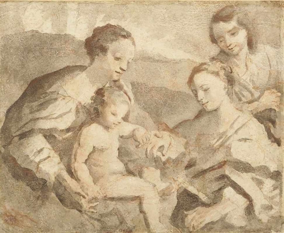 Die mystische Vermählung der Heiligen Katharina von Alexandrien mit Christus by Correggio