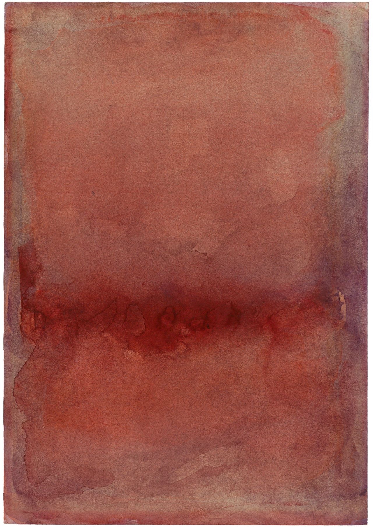 Artwork by Gotthard Graubner, Untitled, Made of Watercolour on heavy wove paper
