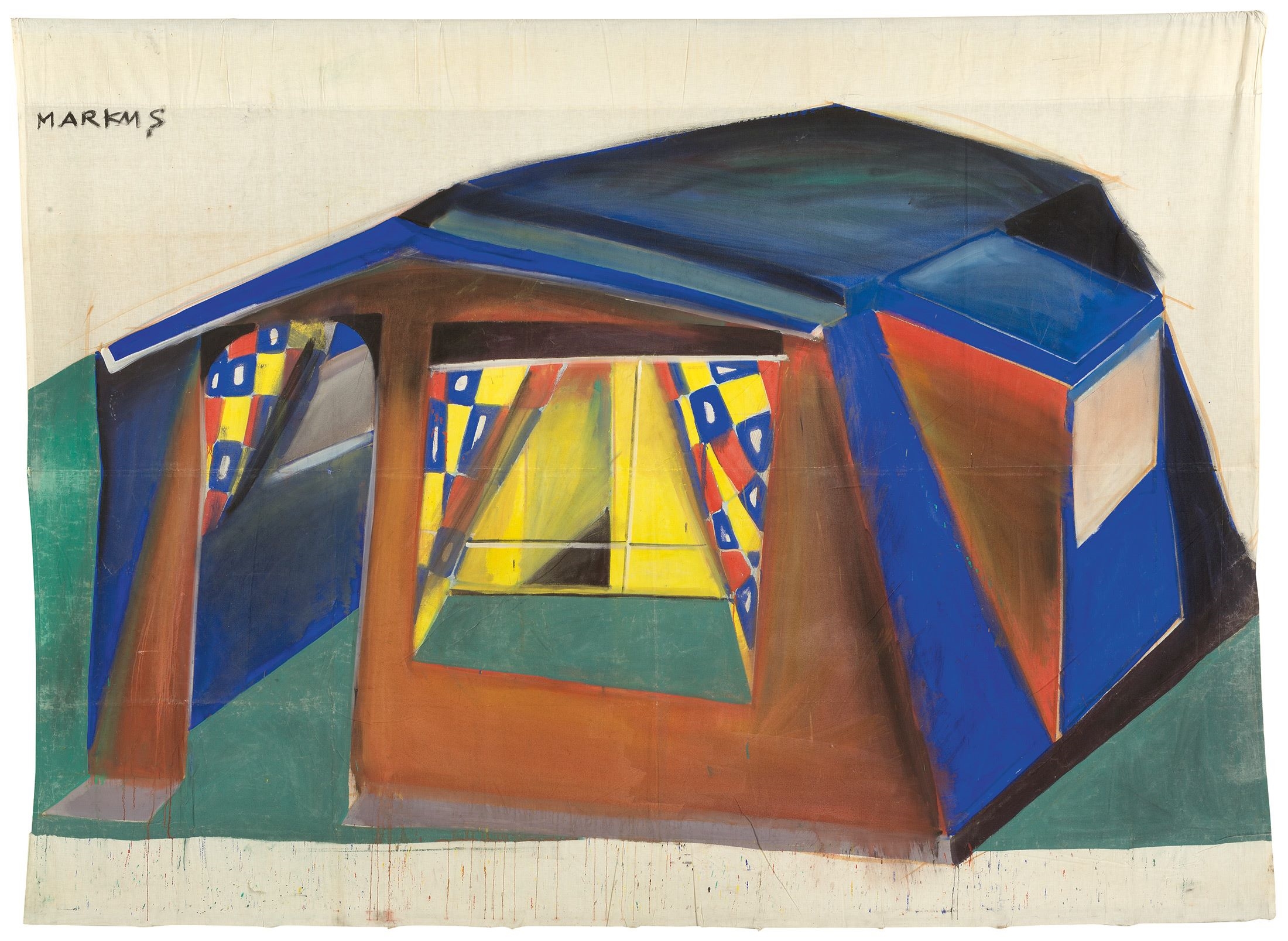 Untitled (Tent) by Markus Lüpertz, 1967
